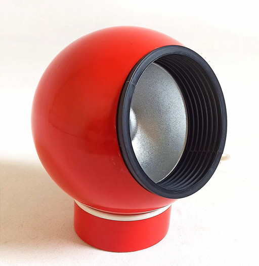 Lampe boule Lita rouge vif Space Age Années 70
