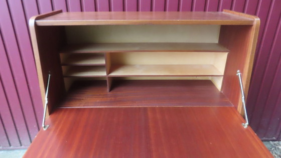 Image 1 of Vintage Secretaire  /  klep kast jaren 50 / 60 