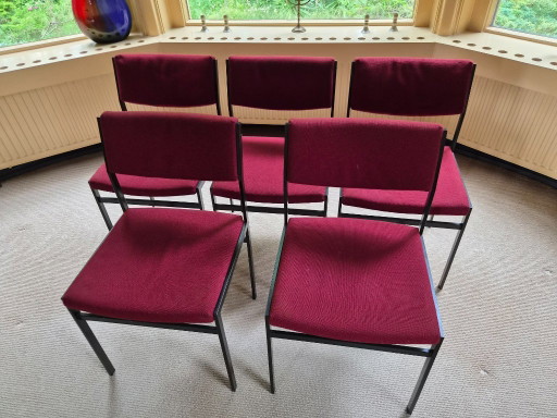 Set aus 5 Gispen-Esszimmerstühlen (1968)