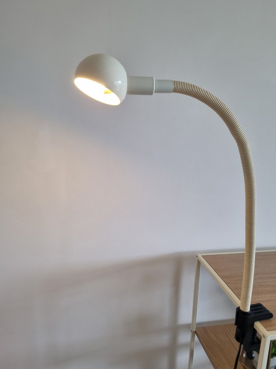 Image 1 of Vintage Hebi Isao Valenti snake lamp + original table clamp