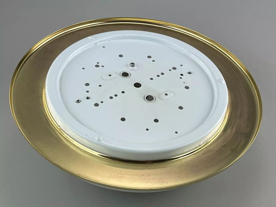 Image 1 of 60s 70s Hustadt lights Plafoniere ceiling lamp glass space age design