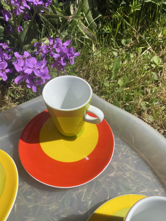 Image 1 of Lot de 6 Tasses et Soucoupes Espresso Genevieve Lethu