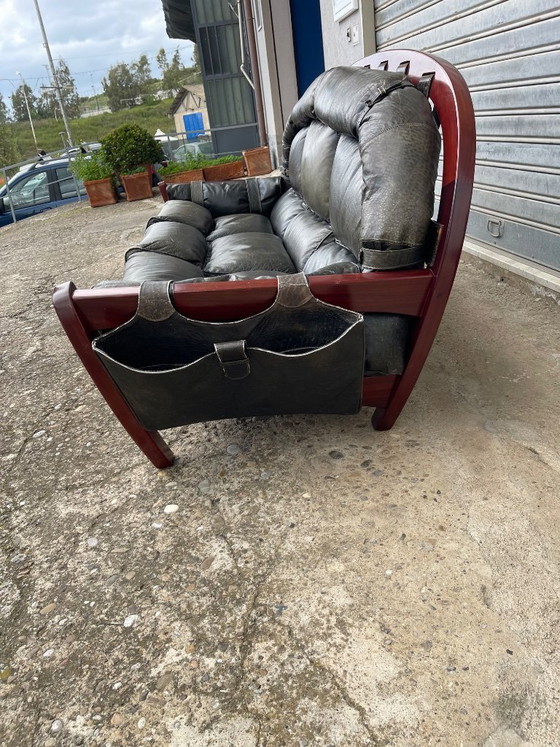 Image 1 of Canapé italien moderne du milieu du siècle « Rancero » de Luciano Frigerio, années 1960