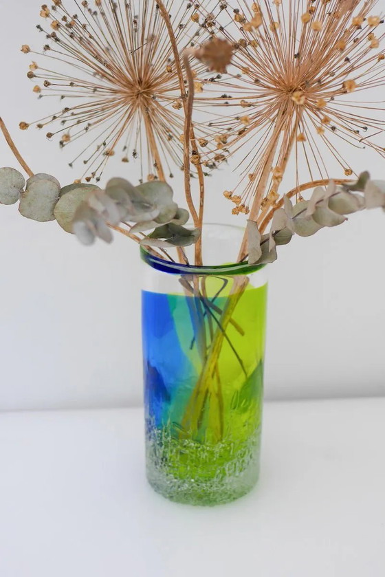 Image 1 of Vase Unik en verre d'art scandinave par Göran Wärff Kosta pour Kosta Boda, Suède, 1980