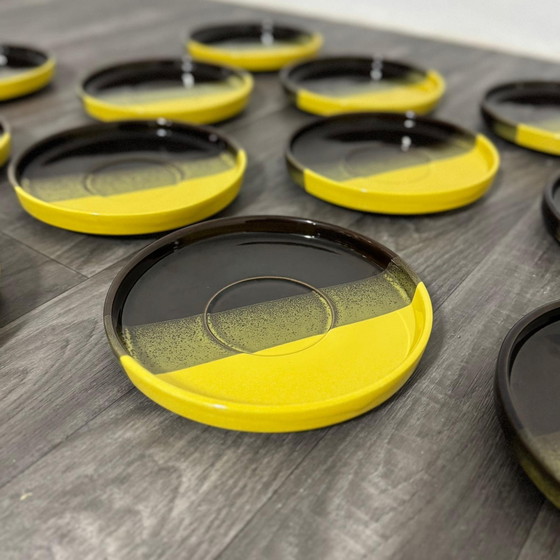 Image 1 of Set Da Pranzo Vintage In Ceramica Prod. SIC Design Space Age 12 Pcs