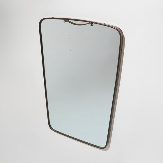 Wandspiegel mit Messingrahmen, 1950er Jahre – Glass (photo 3 of 12)