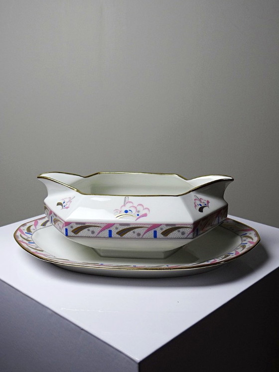 Image 1 of Saucière Art Déco porcelaine de Limoges Bernardaud B&Co Unique