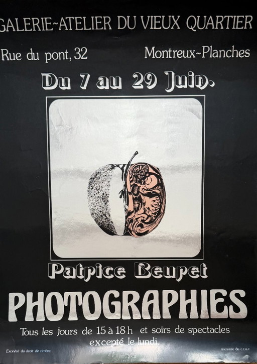 Patrice Beupet, Photographies,Galerie-Atelier du Vieux Quartier,Montreux-Planches,&nbsp; Gedrukt in Zwitserland – posters