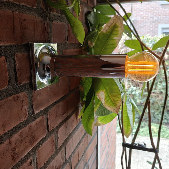 Image 1 of Set of 6 Large Staff Leuchten Chrome Wall Lamps – Space Age Design, Germany 1970s