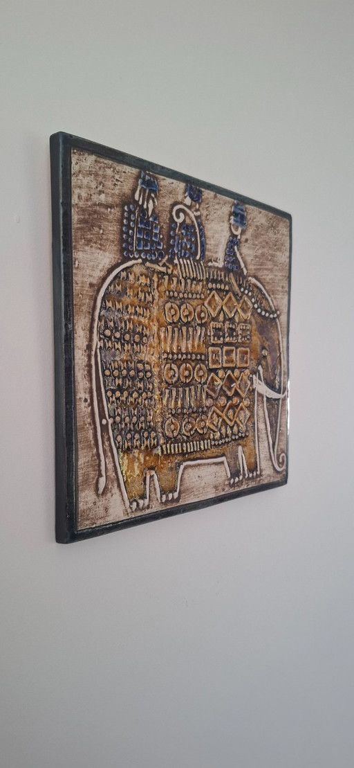 Lisa Larson Gustavsberg azulejo Elefante
