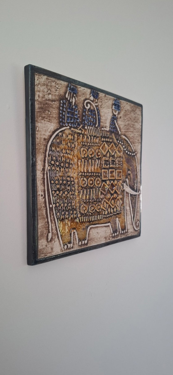 Image 1 of Lisa Larson Gustavsberg azulejo Elefante