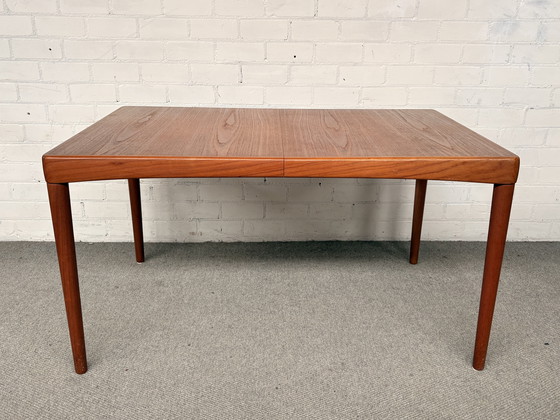 Image 1 of Bramin, table de design danois avec rallonge et 4 chaises