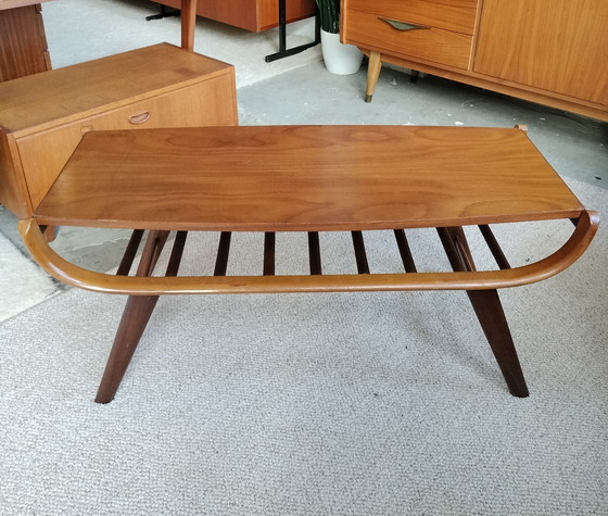 Image 1 of Tavolino vintage in teak, piano reversibile (Louis van Teeffelen?)