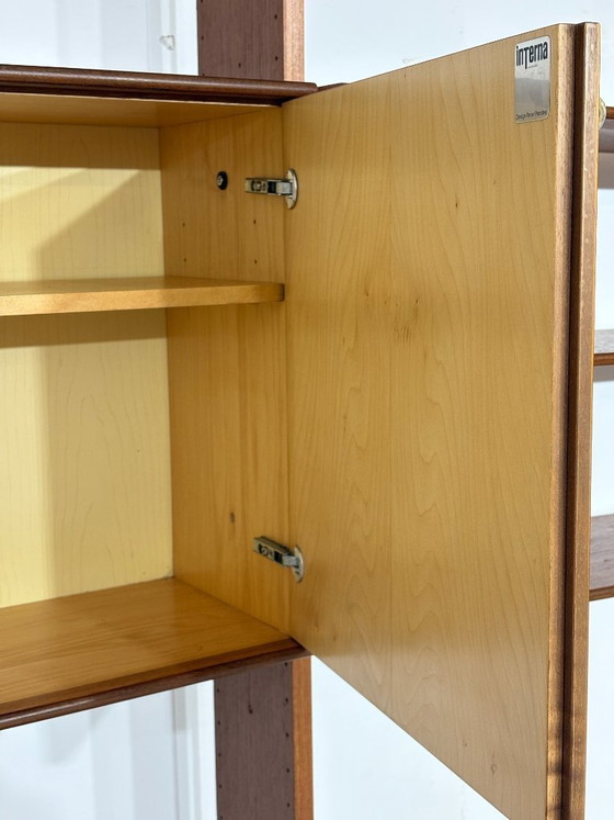 Modular mid-century wall shelf by interna-Peter Pedrides / Teak shelving system 1960s – Shelving unit, Wood (photo 6 of 27)