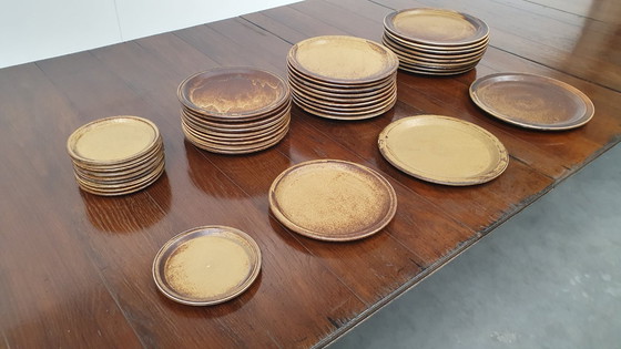 Image 1 of Vaisselle vintage 50pcs assiettes LILIEN PORZELLAN Autriche Caroline série Umbra brutaliste