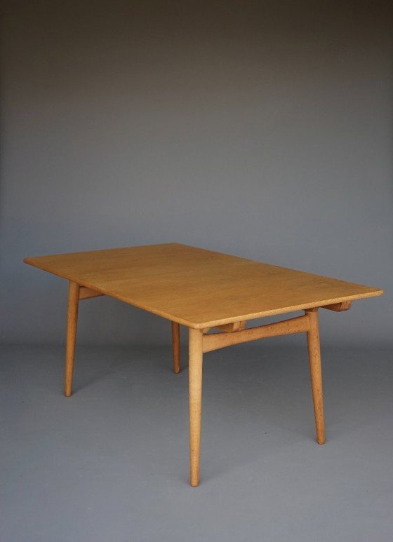 Image 1 of Table de salle à manger extensible en chêne Hans J. Wegner Modèle AT 310 par Andreas Tuck,1960s