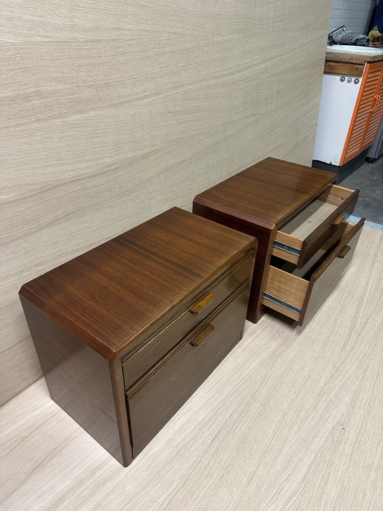 Image 1 of Comodini Hülsta, set da 2, design tedesco