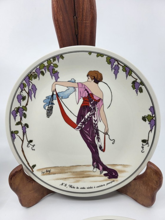 Image 1 of Villeroy & Boch 1900 Art Deco Porcelain Plates, Set of 4