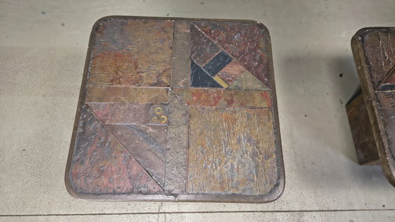 Image 1 of Vintage brutalist slate stone nesting by Design Studio Stam, 1990s