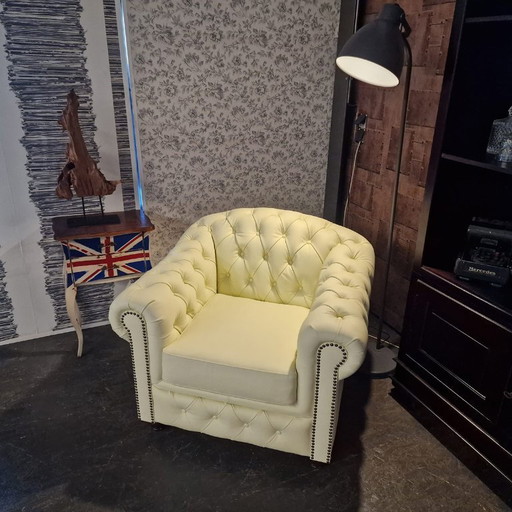 Chesterfield Melbourne Set 1+1sits - Cream white