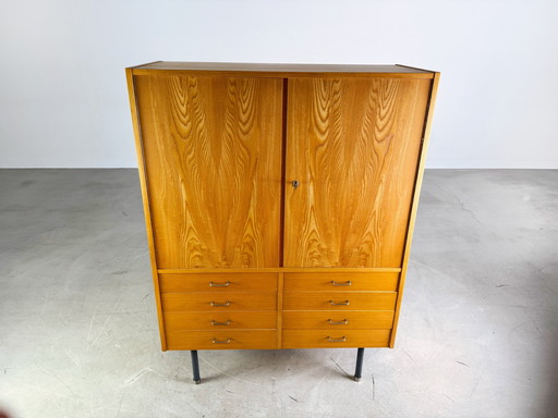 Original VEB DW Hellerau Armoire Vintage DDR Commode Midcentury