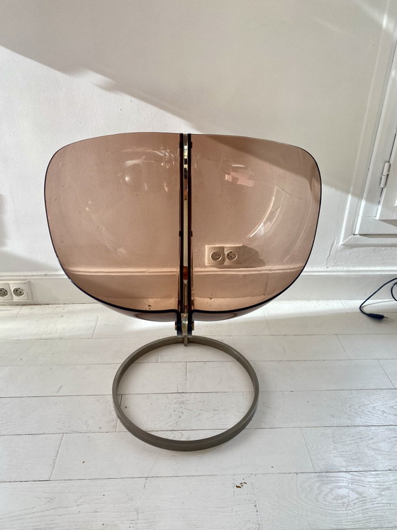 Sphère Stuhl von Boris Tabacoff, mobilier modulaire moderne, Liebessitze, Plexiglas, Metall, Transparent (Foto 6 von 9)