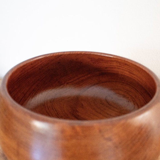 Image 1 of Vintage Deense teakhouten fruit- of saladeschaal: Scandinavisch Reducta-design uit de jaren '60