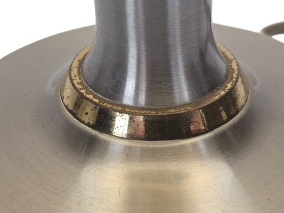 Image 1 of B + M Leuchten – Hollywood Regency Stil – Westdeutschland – Messing – Stahl – 80er Jahre