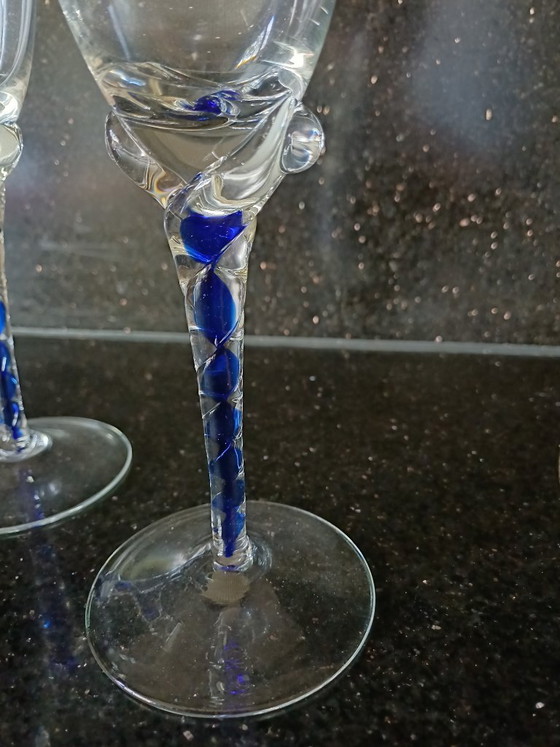 Image 1 of Boheems crystal wijnglazen 