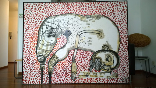 Irène Bou - Ne vérifie jamais ses notes, peinture originale