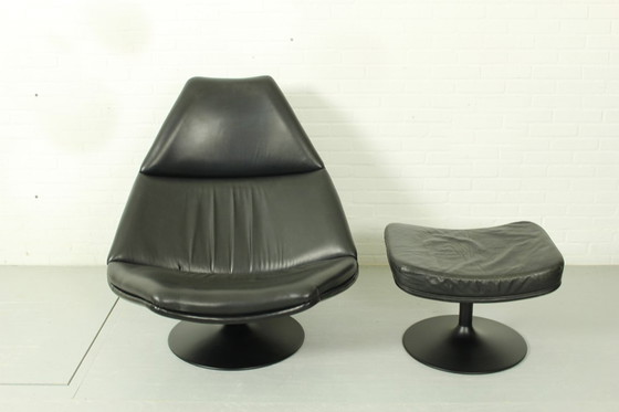 Image 1 of Sillón Artifort F588 y otomana P585 de Geoffrey Harcourt, década de 1960