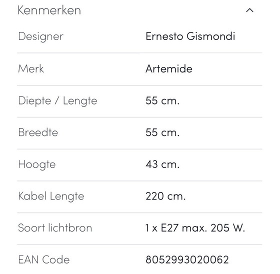 Image 1 of Artemide Nur Hanglampen (2x)