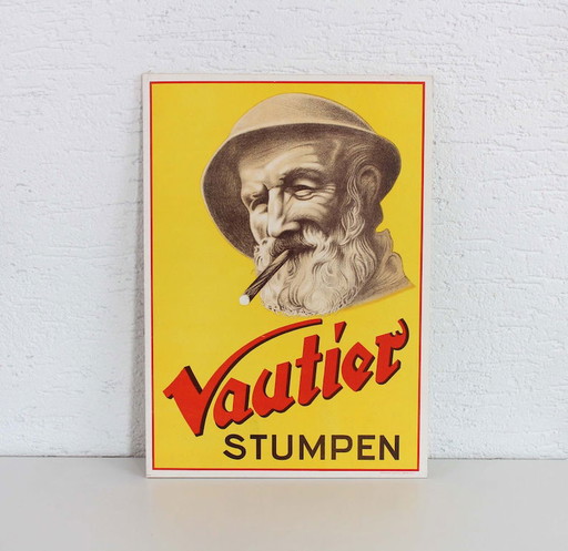 Vecchio manifesto pubblicitario di Vautier