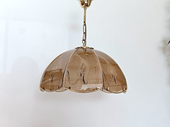 Image 1 of Vintage Glass Pendant Light