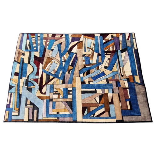 Tamara de Lempicka Composition Abstract Handgeknoopt Tapijt | Hedendaags | 215 × 275 cm (85 × 108 inch)