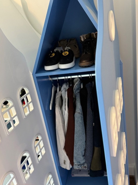 Armadio Armadio per Bambini Armadio a Forma di Casa – Kast van een huis, Mdf (photo 5 of 5)
