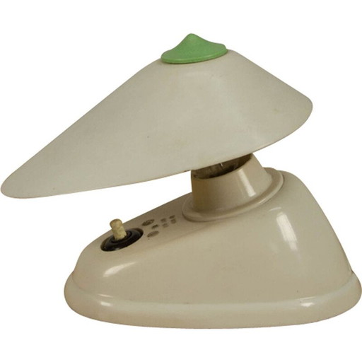 Lámpara de mesa vintage de baquelita blanca, 1960
