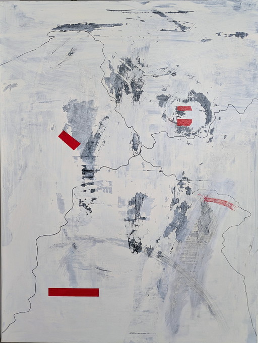 Painting 'Shadow Existence' (Marc Neys)