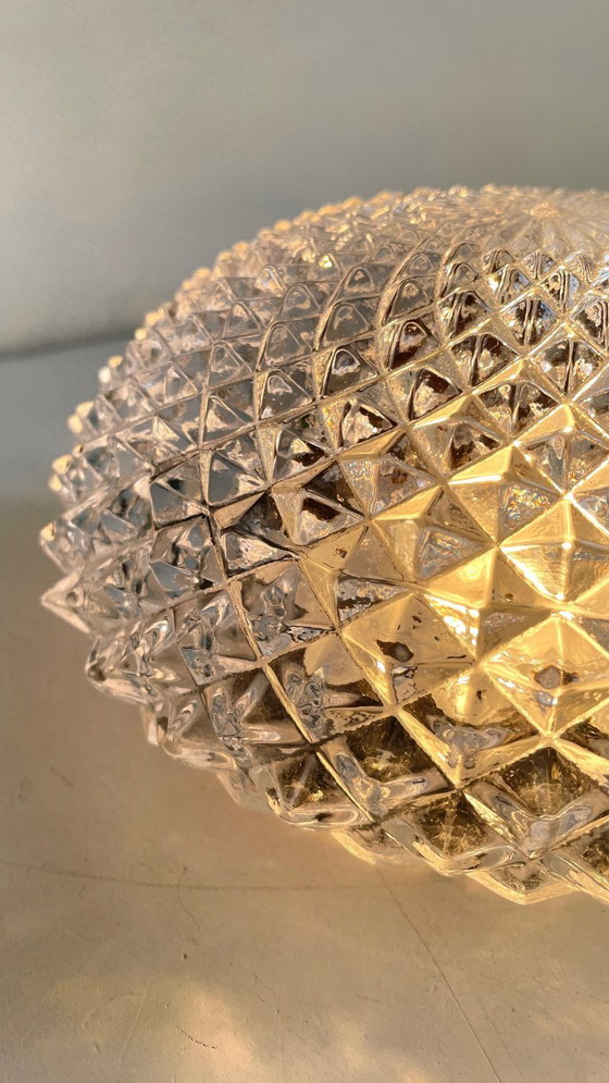 Image 1 of Lampada da soffitto in semicristallo anni '50