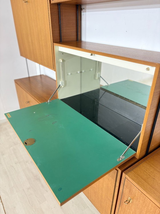 Image 1 of Omnia-plankensysteem, wandmeubel voor de woonkamer, wandplank van Ernst Dieter Hilker (1960)