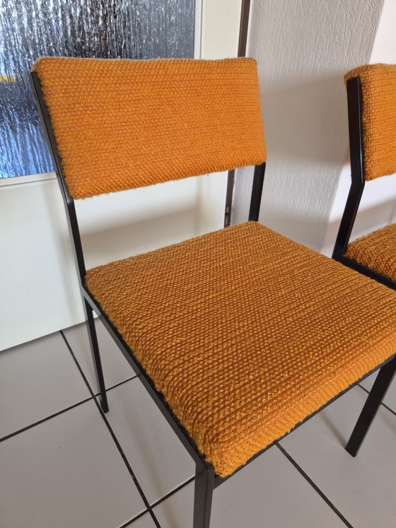 2x SM07 Pastoe Cees Braakman – Sillas de comedor, Metal, Textile (photo 2 of 9)