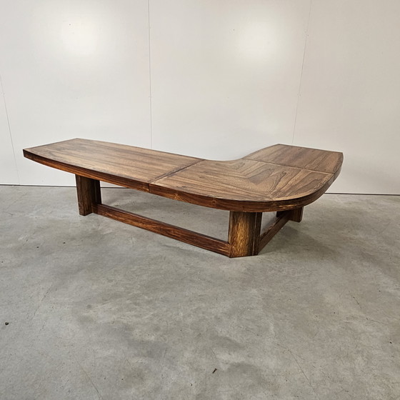 Image 1 of Table basse boomerang vintage en palissandre