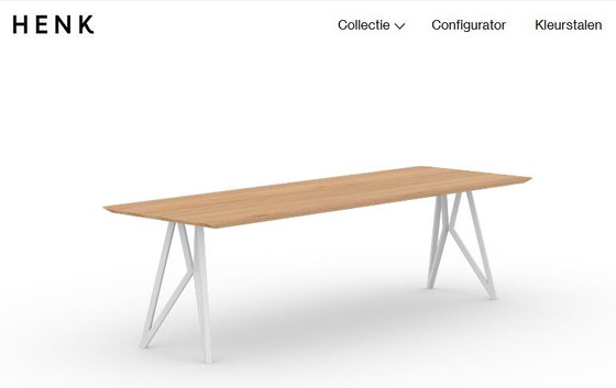 Image 1 of Studio Henk 260x100 Butterfly Eiken Design Eettafel 