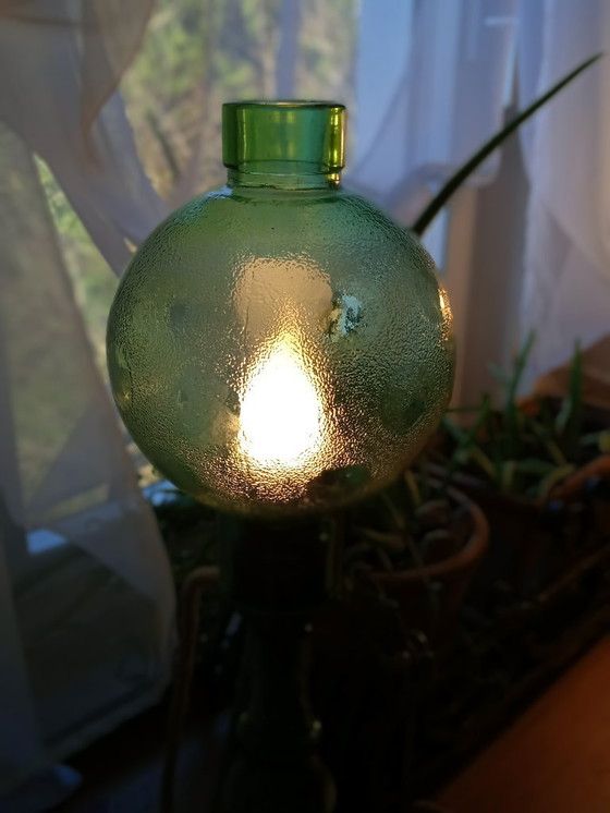 Image 1 of Cevin-Lampe aus grünem Glas in Murano Stil lamp in green glas