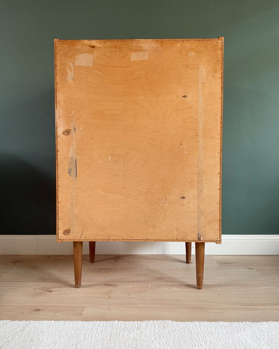 Image 1 of Vintage Deense ladekast met 6 laden