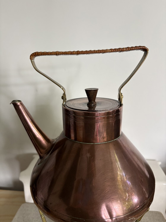 C. Kurz & Co - Tiel Holland - Copper Teapot Kettle on Stand – Decorative Objects, Metal (photo 4 of 12)