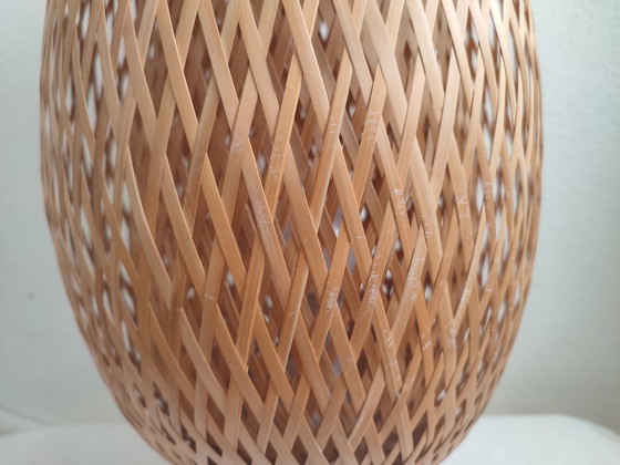 Image 1 of Ikea Design Model Boja- BO803- Maria Vinka - Hand-woven Bamboo Table Lamp