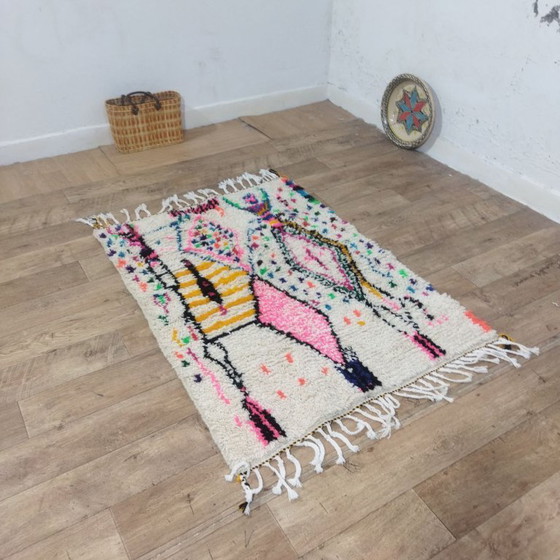 Image 1 of Colorful Moroccan Berber Rug – Colorful Berber Carpet | 140 × 105 cm
