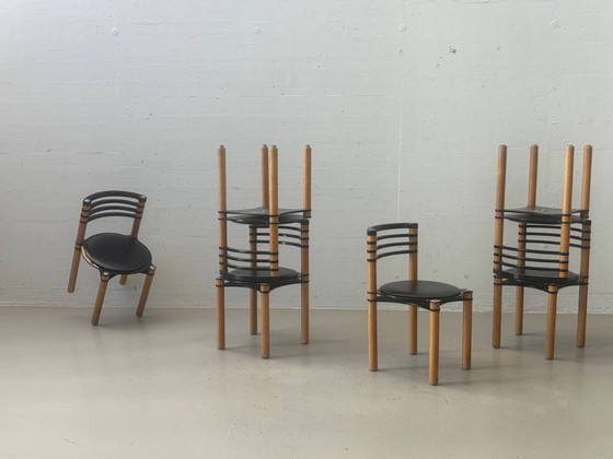 Chaise empilable Dietiker Modell 6800 par Kurt Thut, années 1980 – Fauteuils d'appoint, Wood (photo 12 of 17)