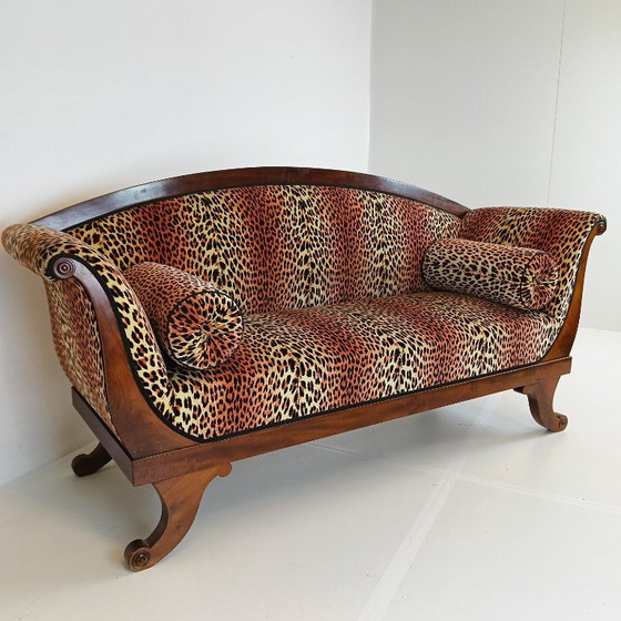 Biedermeyer Style Sofa In Leopard Trim – Couches, Other (photo 6 of 19)